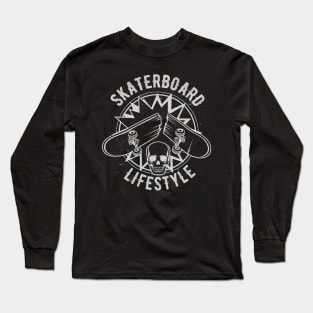 Skateboard Lifestyle Long Sleeve T-Shirt